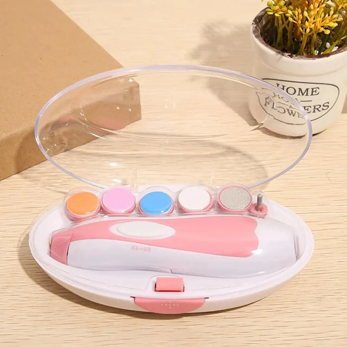 6 in 1 Electric Baby Nail Trimmer Sharpener, Kids Scissors, Baby Nail Care Trimmer Manicure
